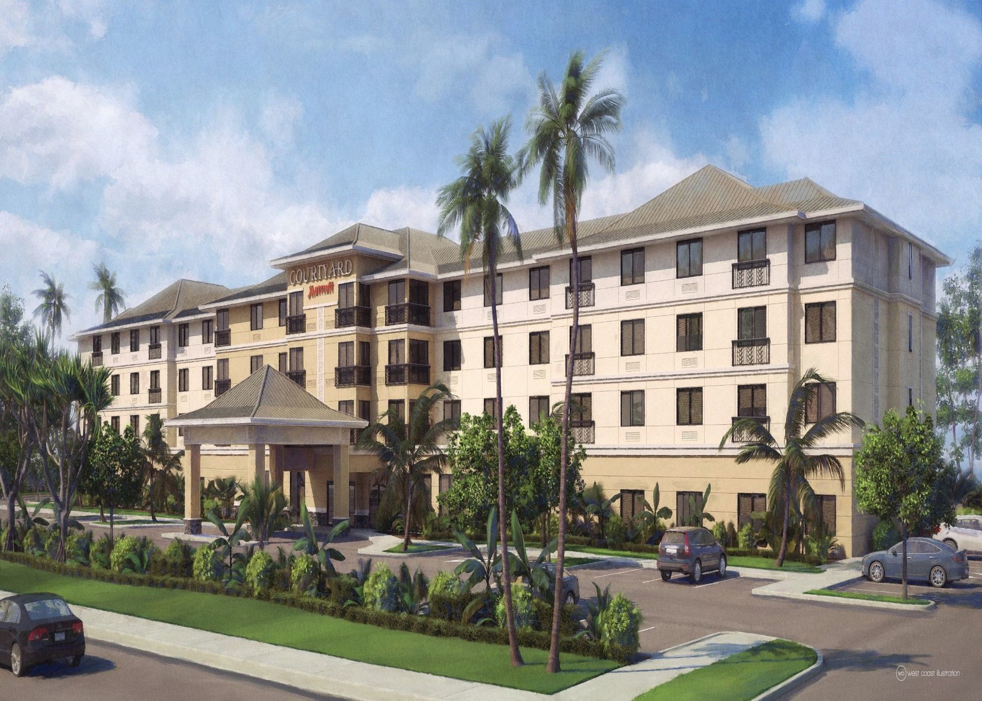 Courtyard By Marriott Maui Kahului Airport Hotel Exterior foto